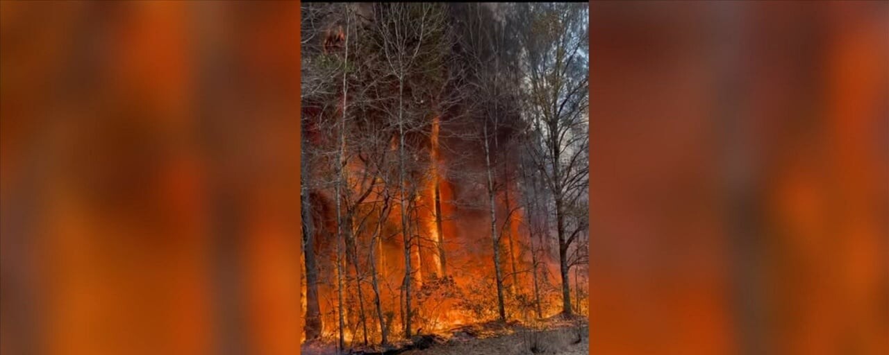 Jackson County crews fight wildfire Friday - WXXV News 25