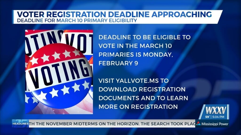 Voter Registration Deadline Approaching