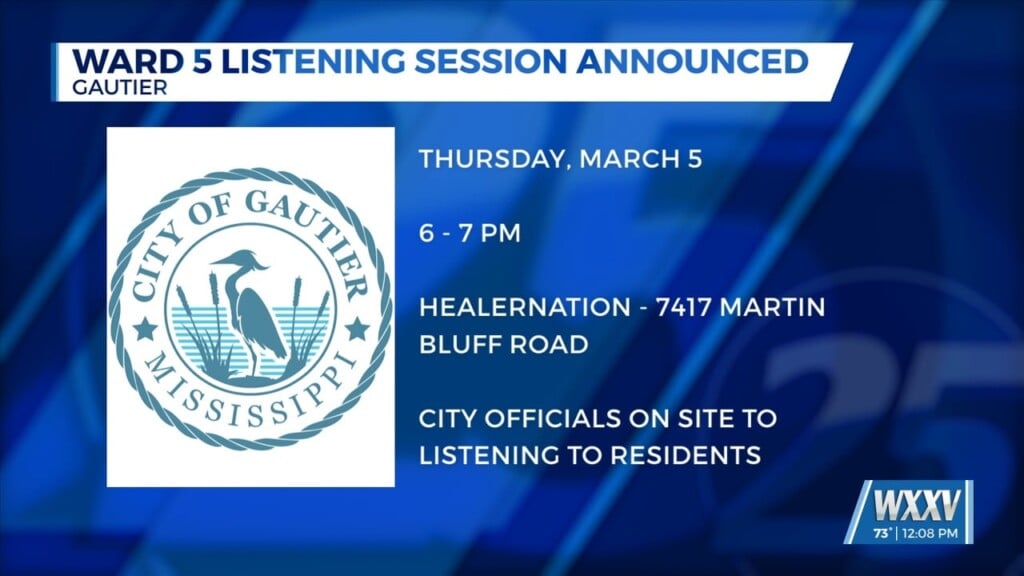 City Of Gautier Hosting Ward 5 Listening Session