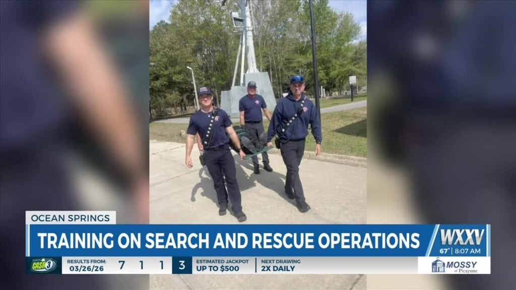 Ocean Springs Fire Department Trains On Search And Rescue Operations