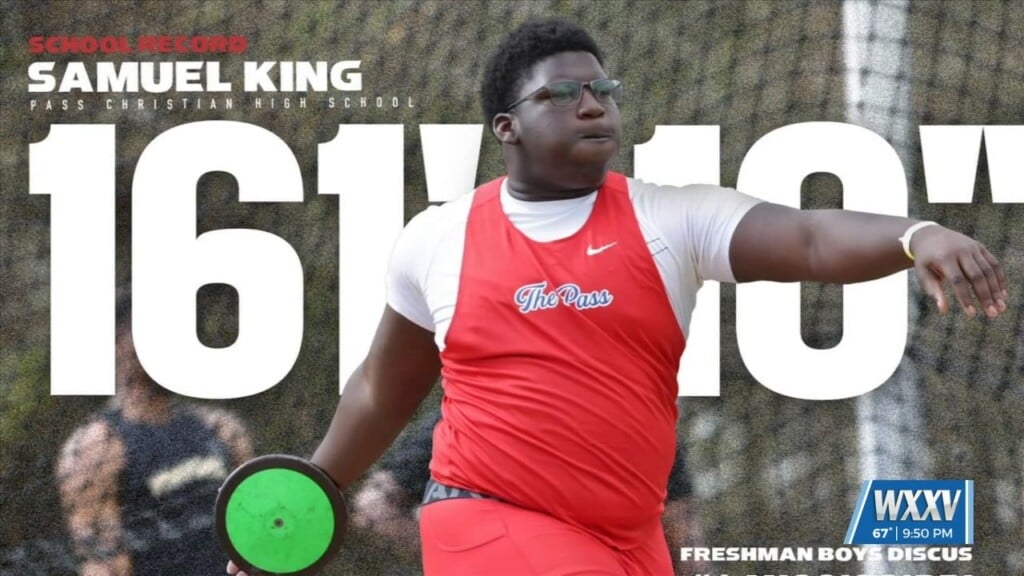 Samuel King Breaks Pass Christian Record And Sets The National Record For Freshman With 161'10" Discus Throw