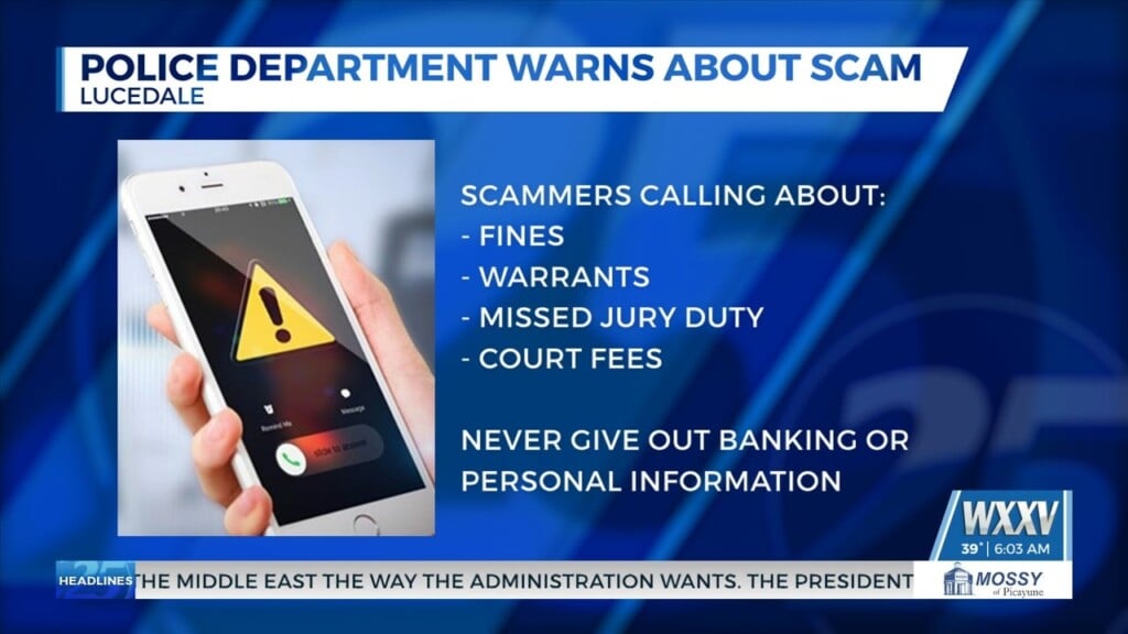 Lucedale Police Department Warns About Scam