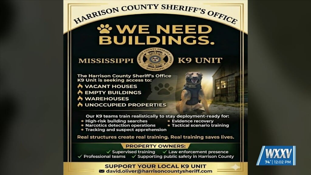 Harrison County Sheriff’s K9 Unit Looking For Places To Train