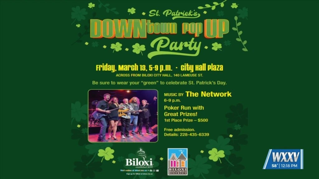 St. Patrick’s Downtown Pop Up Party In Biloxi