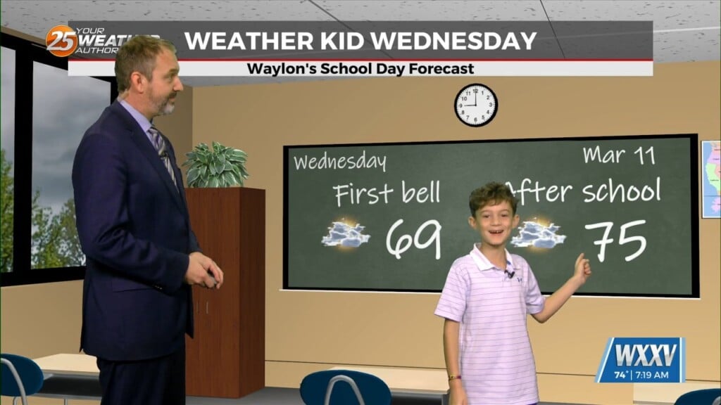 03/11 Waylon's "weather Kid" Wednesday Forecast