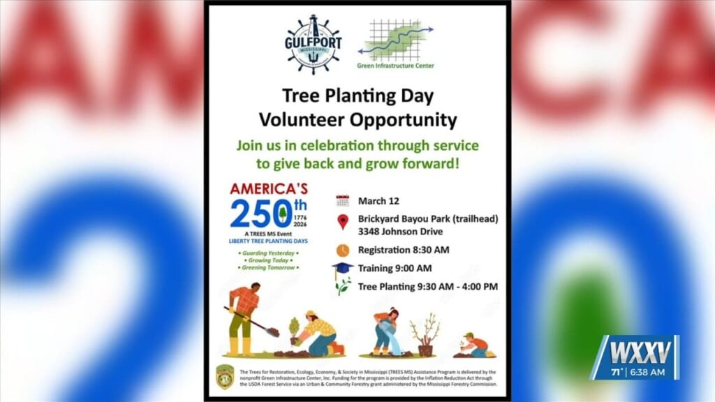 Tree Planting Day At Brickyard Bayou Park In Gulfport