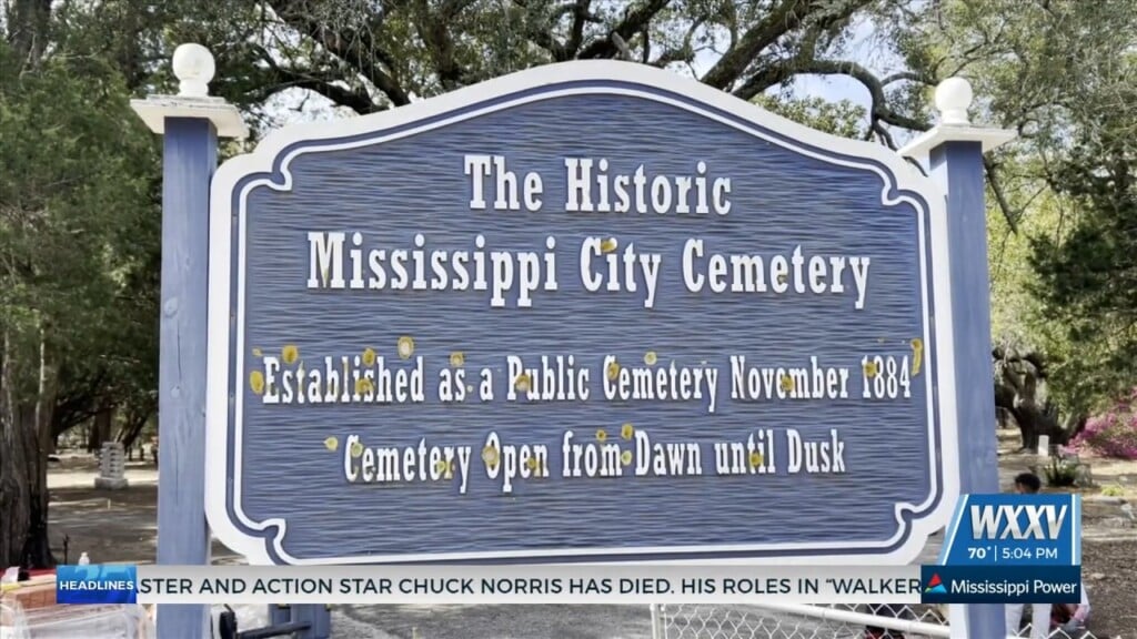 Local Students Helping With Revitalization Project At Mississippi City Cemetery