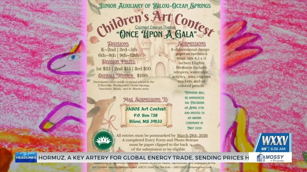 Junior Auxiliary Of Biloxi Ocean Springs Holding Annual Children’s Art Contest