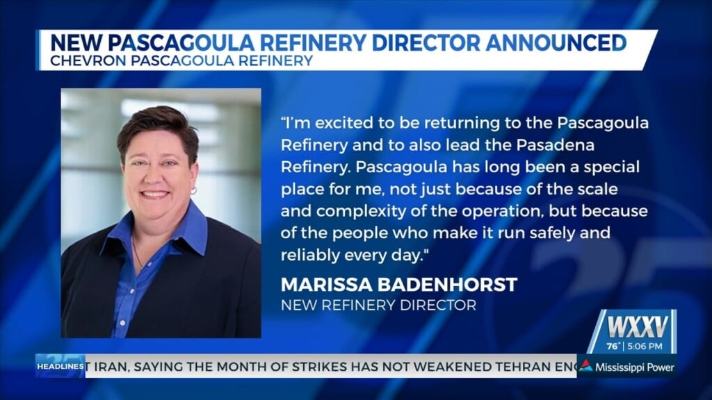 Chevron Pascagoula Refinery Announces New Director