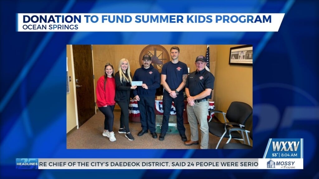 Donation To Help Fund Summer Kids Program In Ocean Springs