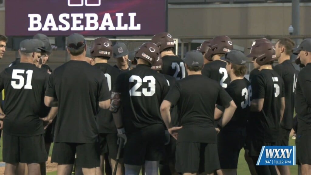 Mississippi State Takes Field Prior To Hancock Whitney Classic In Biloxi