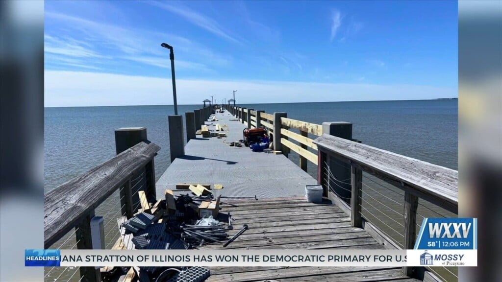 Work Continues On Beach Park Pier Renovation In Pascagoula