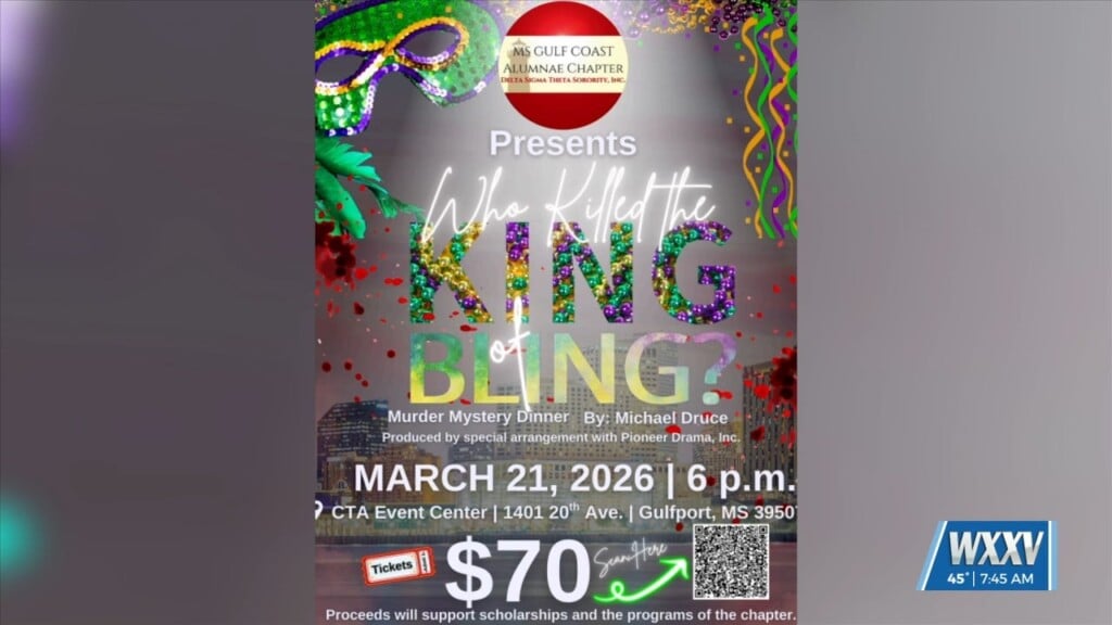 Gulf Coast Alumnae Chapter Of Delta Sigma Theta Sorority Hosting Murder Mystery Dinner