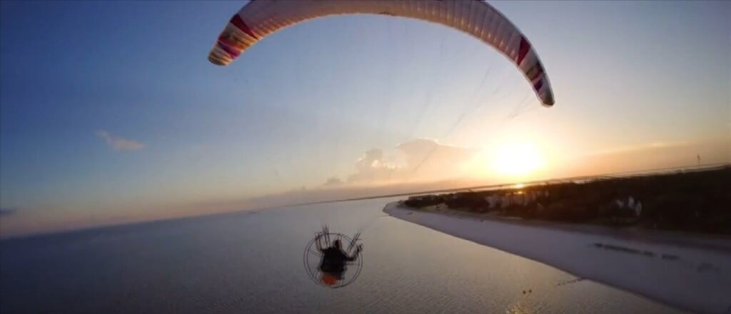 Local Man Soars Over The Coast In Motorized Glider