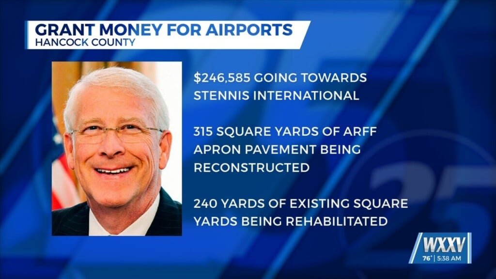 Stennis International Airport In Hancock County Awarded Grant For Upgrades