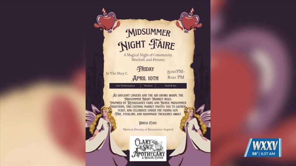 Midsummer Night Faire Coming To The Mary C. In Ocean Springs