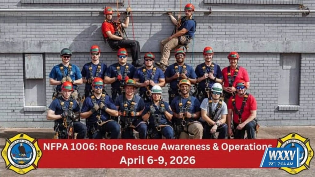 Ocean Springs Firefighter Completes Rope Rescue Awareness And Operations Course