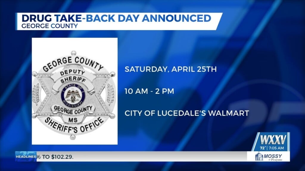 National Drug Take Back Day Is April 25