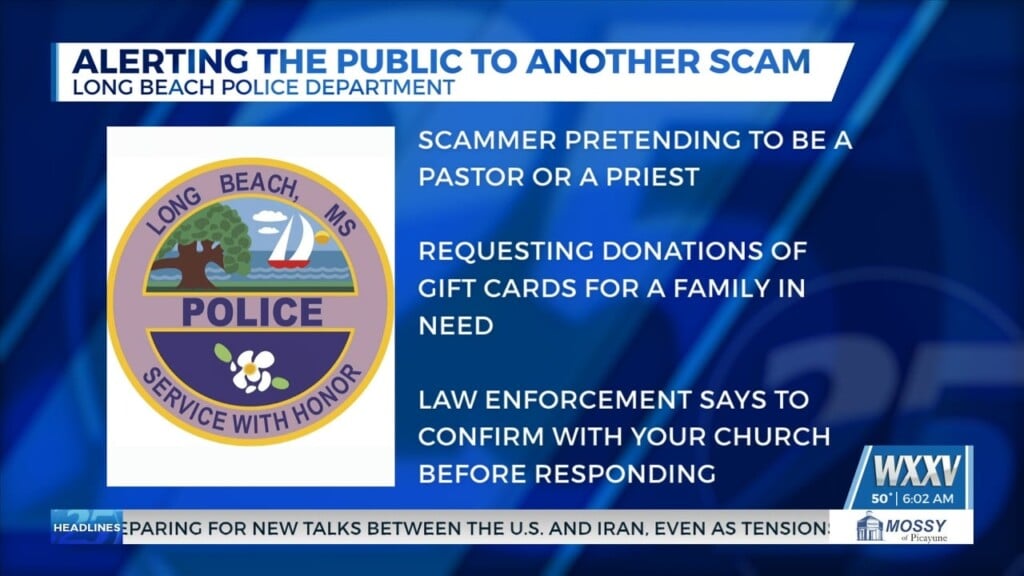Long Beach Pd Warns Of Scammer Pretending To Be From The Church Requesting Donations