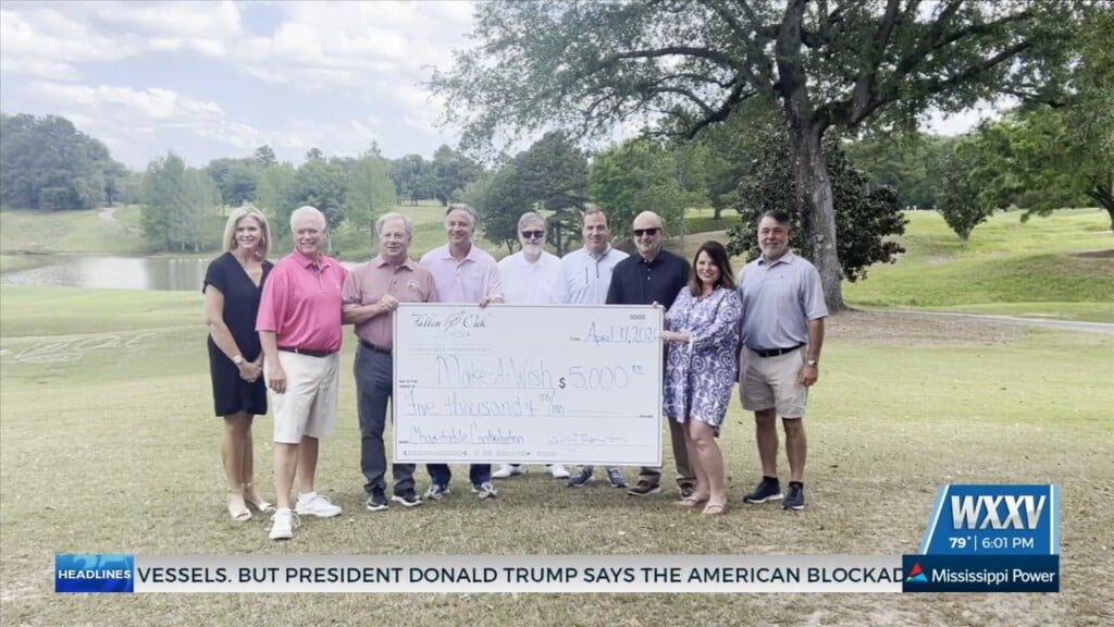 Fallen Oak Collegiate Invitational Presents Check To Make A Wish Mississippi