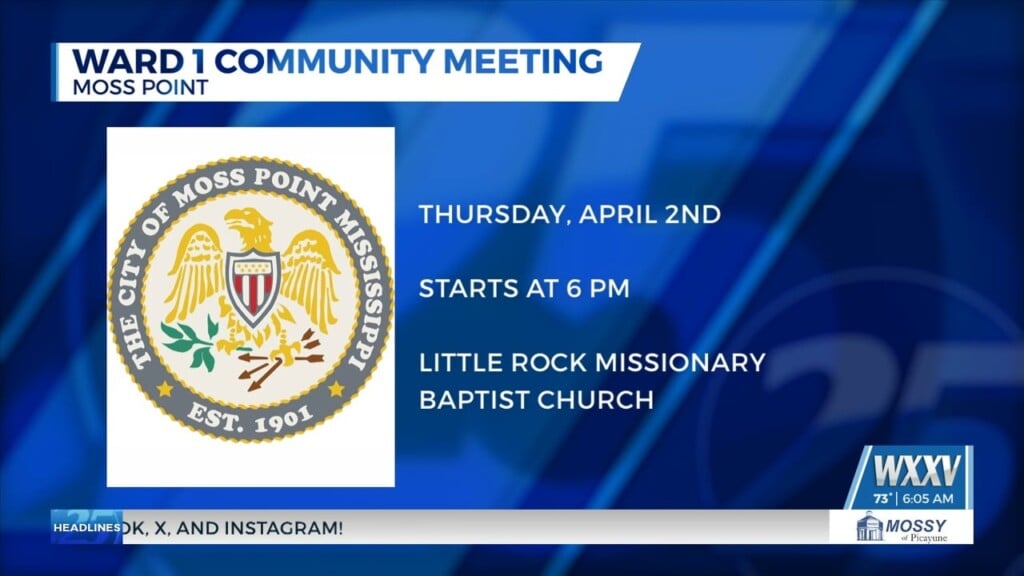 Moss Point Ward 1 Residents Invited To Community Meeting
