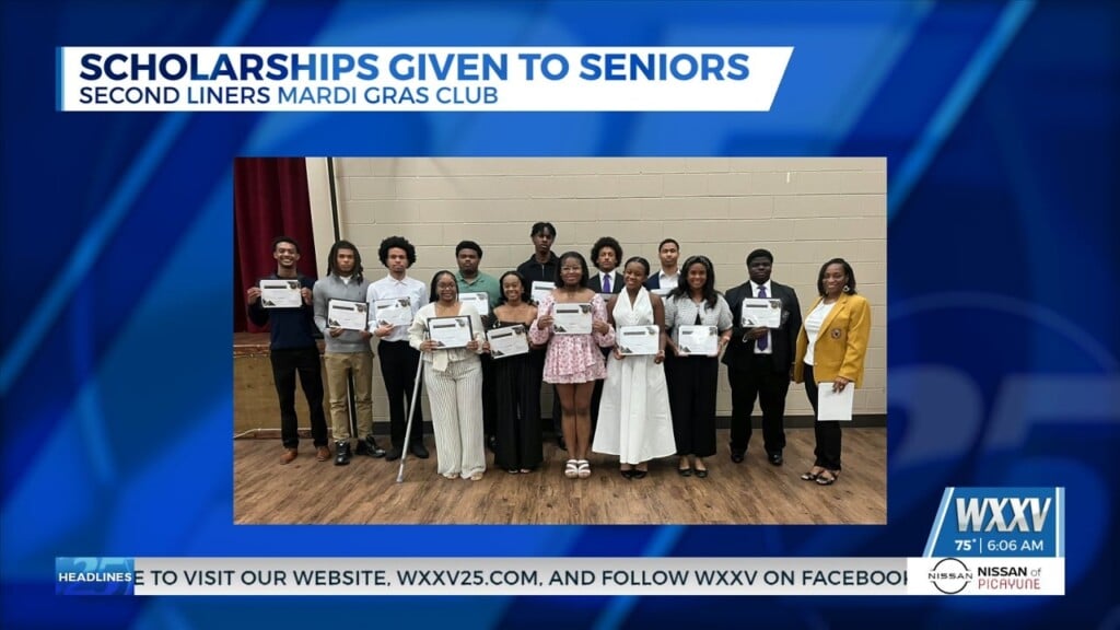 Biloxi’s Second Liners Mardi Gras Club Awards Over $13k In Scholarships To Local Seniors