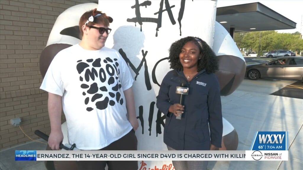 Wxxv News 25’s Asia Ellis At The Chick Fil A Grand Opening
