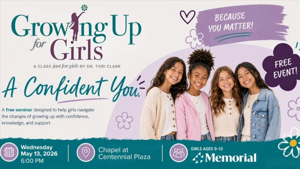 Memorial Health System To Host Free Seminar For Girls Ages 9 To 12
