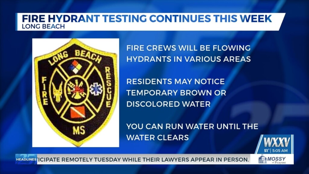 Fire Hydrant Testing Continues In Long Beach