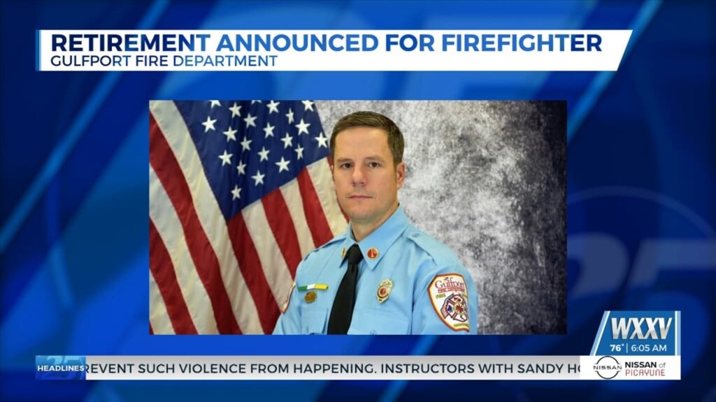Gulfport Firefighter Lt. Andrew Dedeaux Retires After 18 Years Of Service