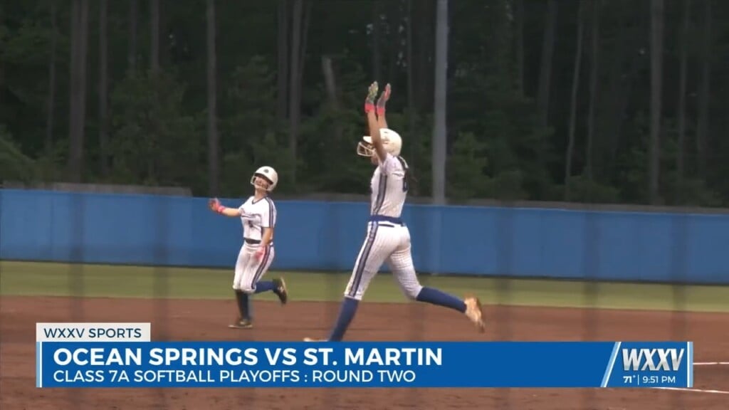 Ocean Springs Softball Walks Off St. Martin 2 1 To Begin Round Two Of Playoffs