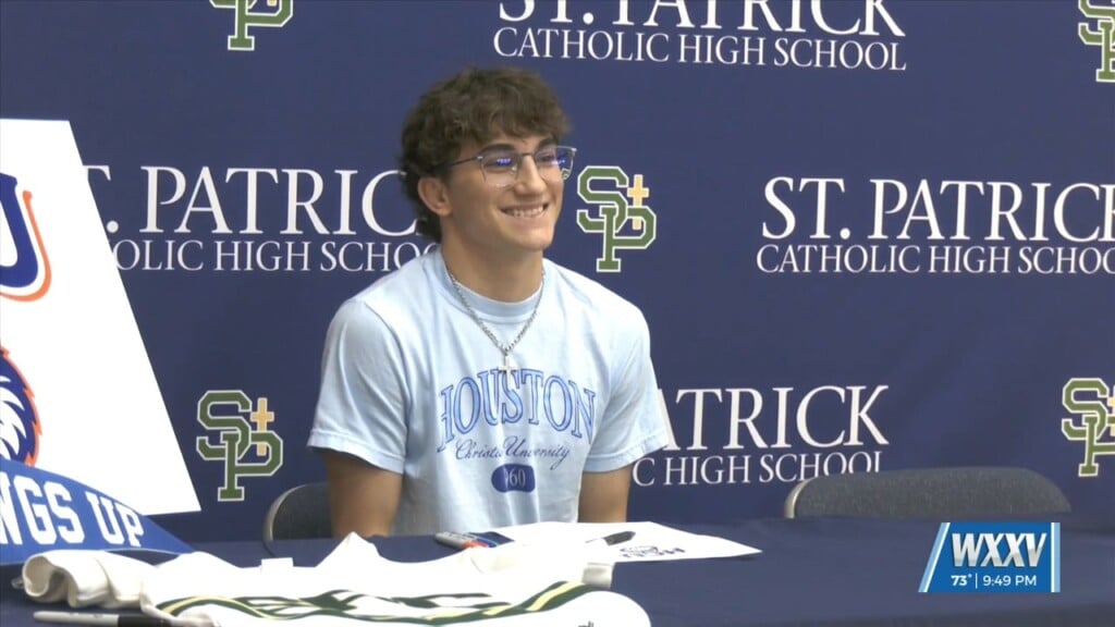 St. Patrick Sends Signs Three Athletes To The Next Level In Three Different Sports!