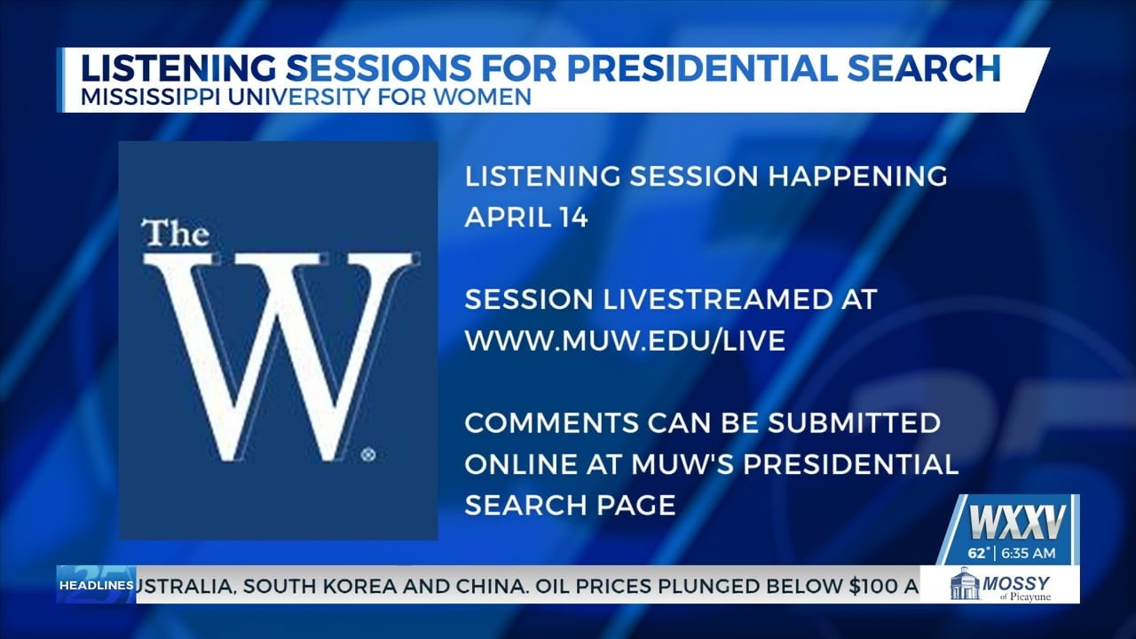 Listening sessions for presidential search for Mississippi University for Women