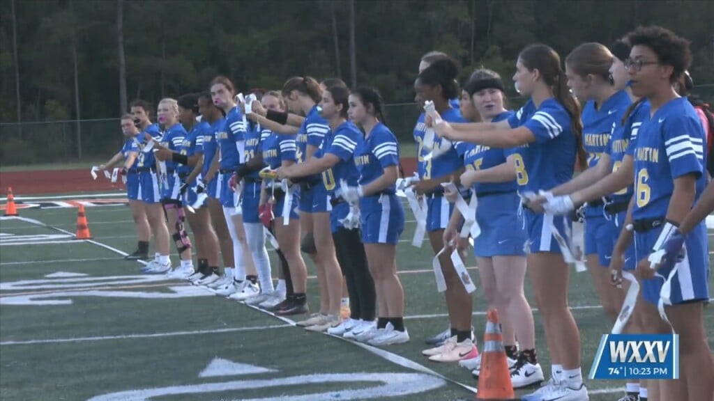St. Martin Flag Football Outlasts West Harrison With 20 15 Victory
