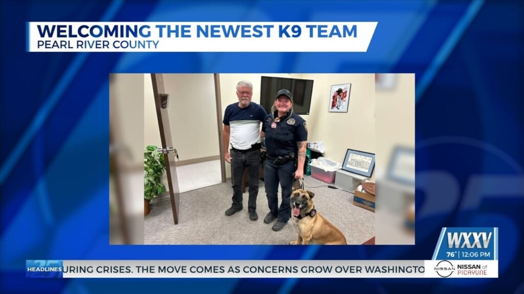Pearl River County Sheriff’s Department Welcomes Newest K9 Team