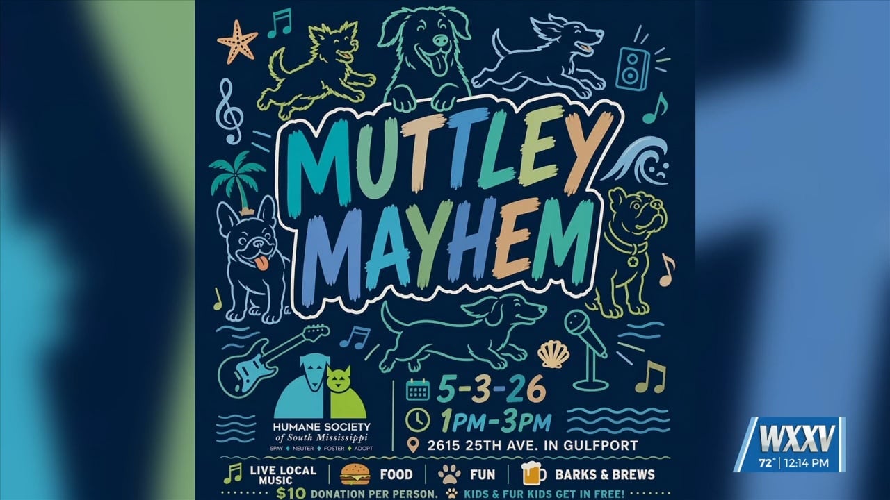 Humane Society of South Mississippi hosting ‘Muttley Mayhem’ to support local pups