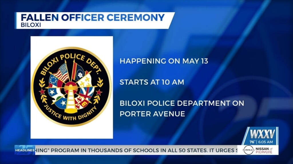Biloxi Police To Honor Fallen Officers At Annual Memorial Ceremony May 13