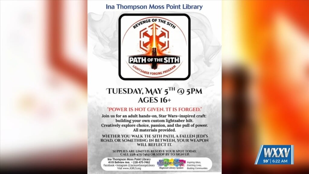 Ina Thompson Library Hosts ‘revenge Of The Fifth’ Lightsaber Forging Event