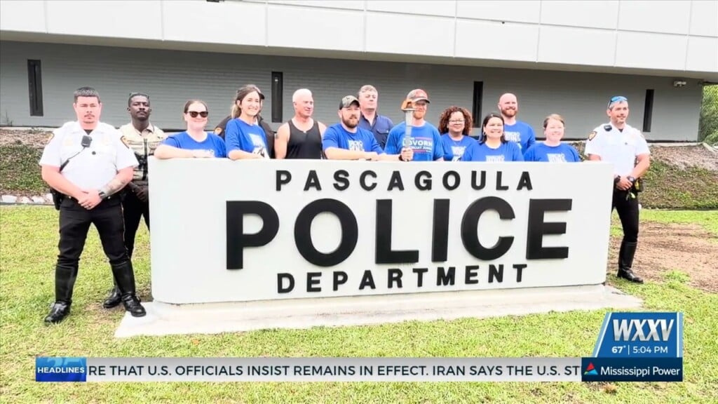 Law Enforcement Carries ‘flame Of Hope’ Through Pascagoula For Special Olympics