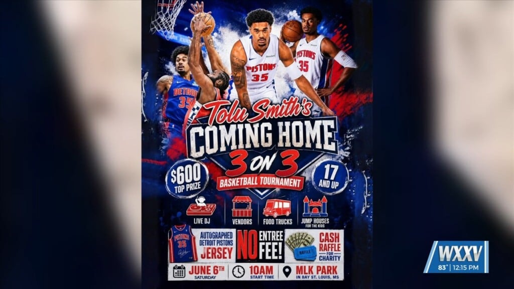 Detroit Pistons Forward Tolu Smith Returns Home For Bay St. Louis Basketball Tournament