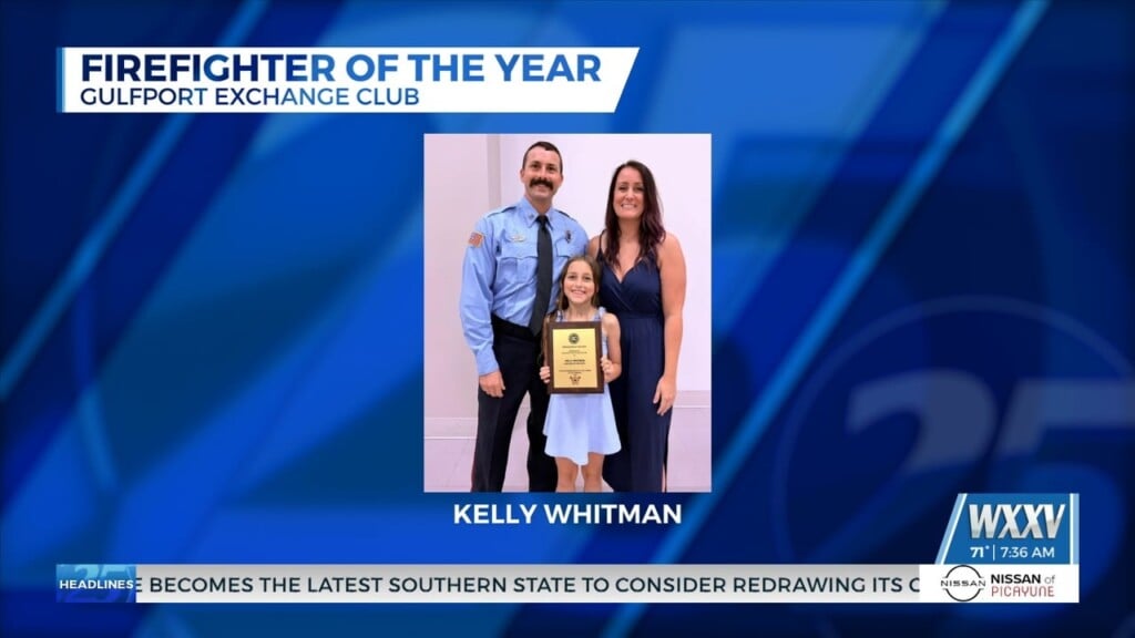 Long Beach Firefighter Recognized By Gulfport Exchange Club