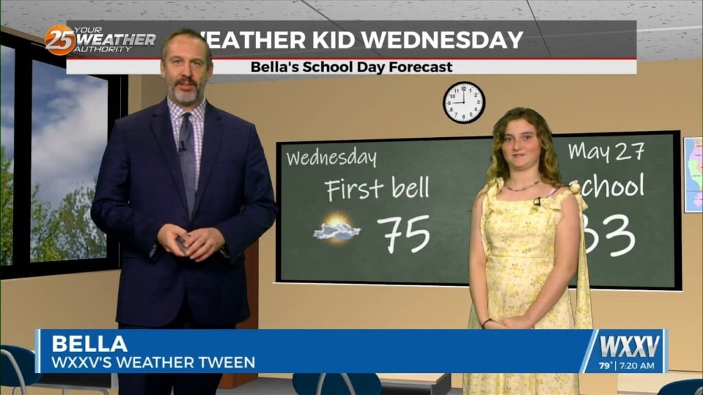 05/27 Bella's "weather Kid" Wednesday Forecast