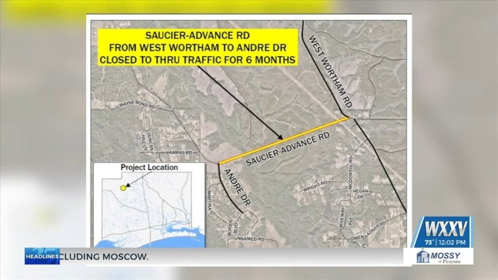 Saucier Advance Road Closed For Bridge Replacement Work