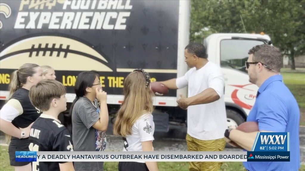 Saints And Hancock Whitney Bring Football, Financial Literacy To Local Students