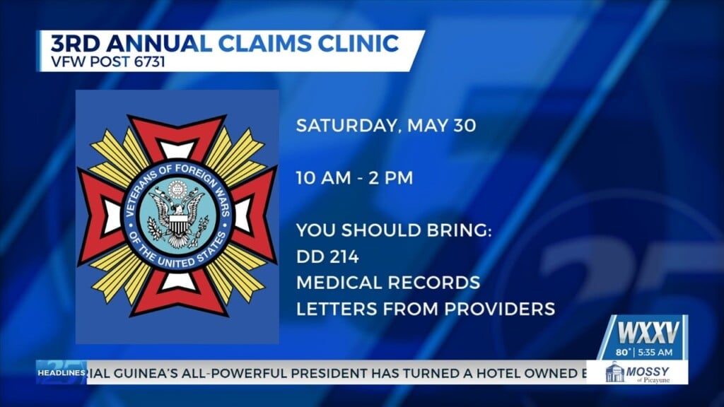 Vfw Post 6731 Holding Annual Claims Clinic In D’iberville