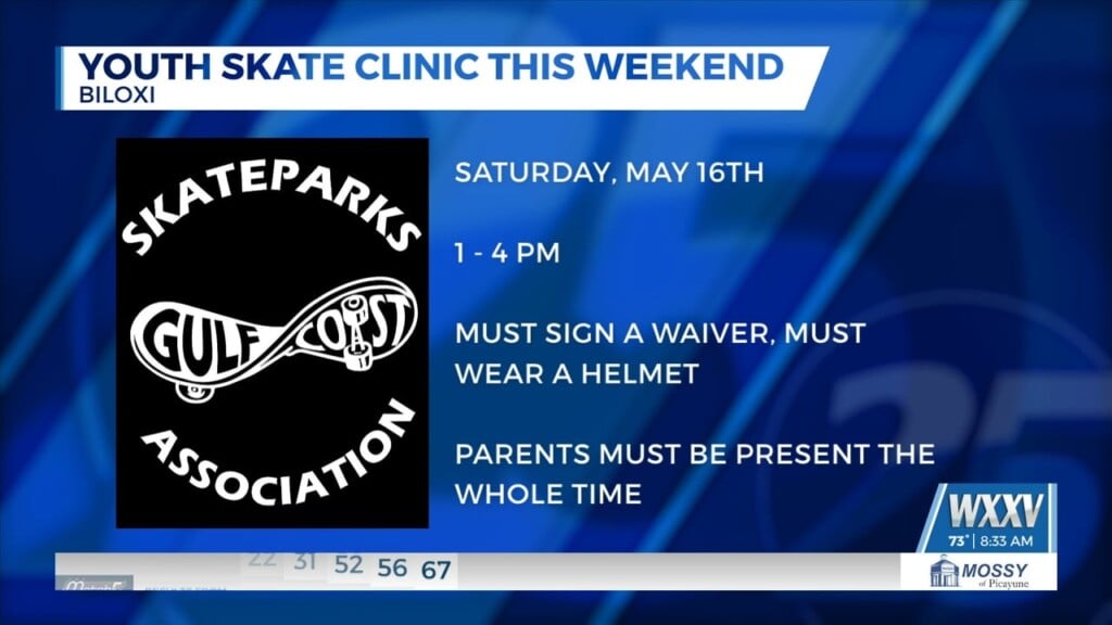 Youth Skate Clinic Set For This Weekend At Biloxi Diy Skate Park