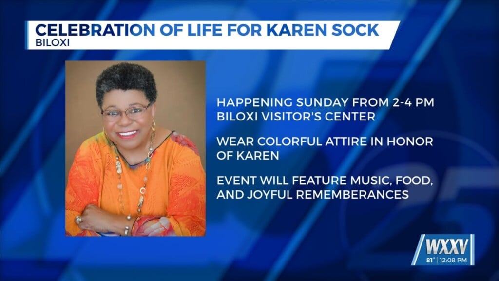 Community Invited To Attend Celebration Of Life For Karen Sock