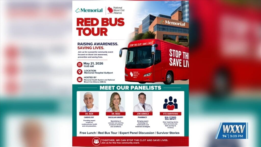Blood Clot Awareness Tour Stopping In Gulfport To Help Educate Coast Residents