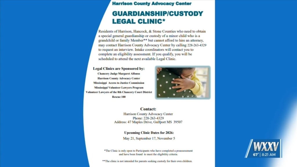 Guardianship/custody Legal Clinic Being Hosted This Month