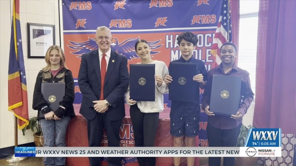 Hancock Middle School Students Who Helped Bus Driver Honored By Congress
